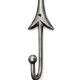 Handcrafted Metal Arrow Design Wall Hook Utility Decor